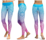 Blue Print leggings - jfwoman.com