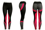 Black-Pink fitness leggings - jfwoman.com