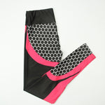 Black-Pink fitness leggings - jfwoman.com