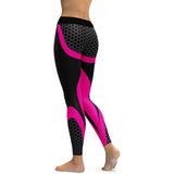 Black-Pink fitness leggings - jfwoman.com